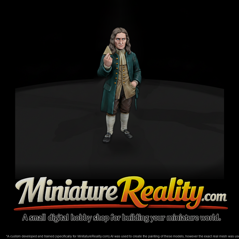 Hist 0129 Historical Isaac Newton Miniature Figure
