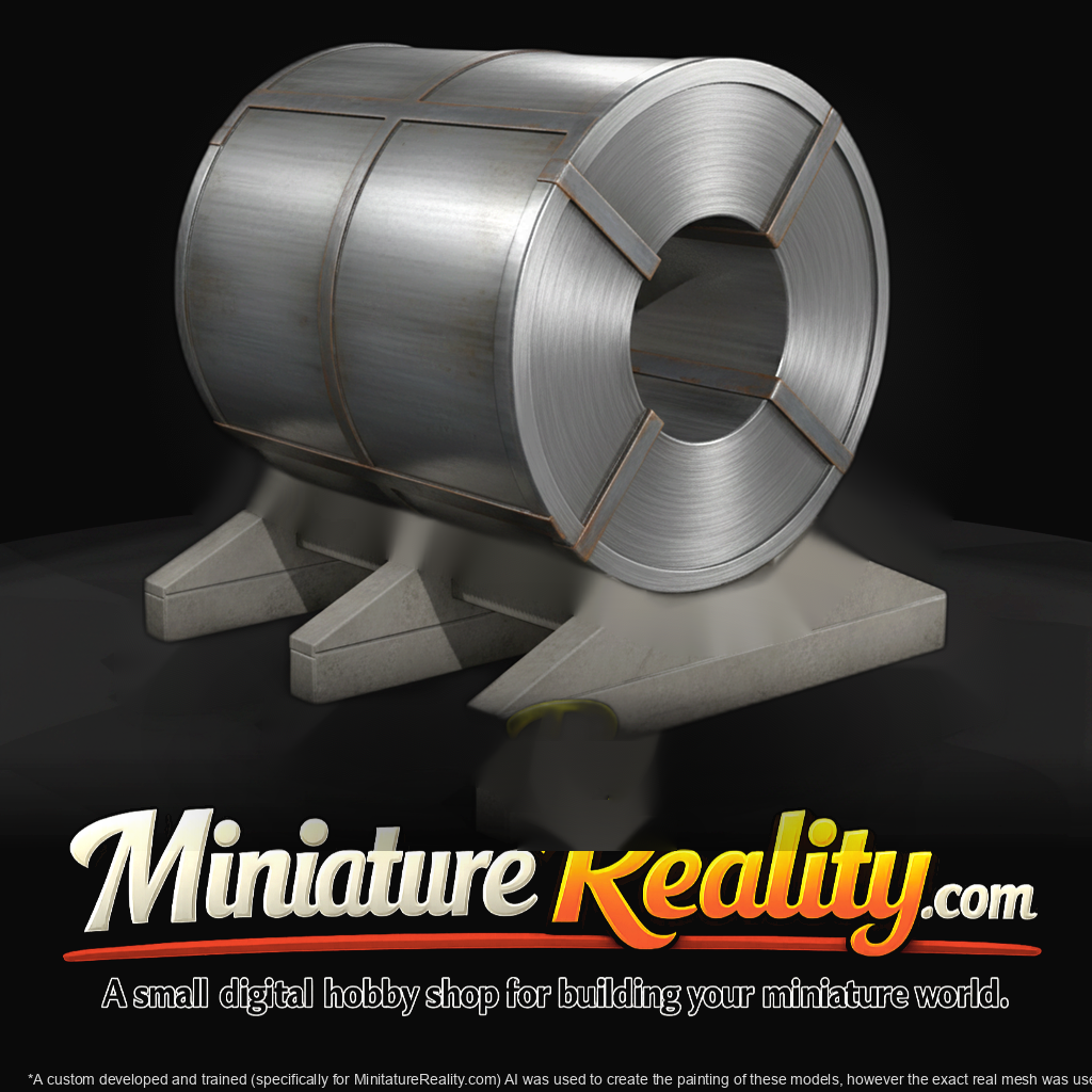 Rolled Steel Coil on Cradle