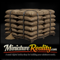 Palletized Bulk Sacks - Strapped Stack miniature, three-quarter view — thumbnail 2