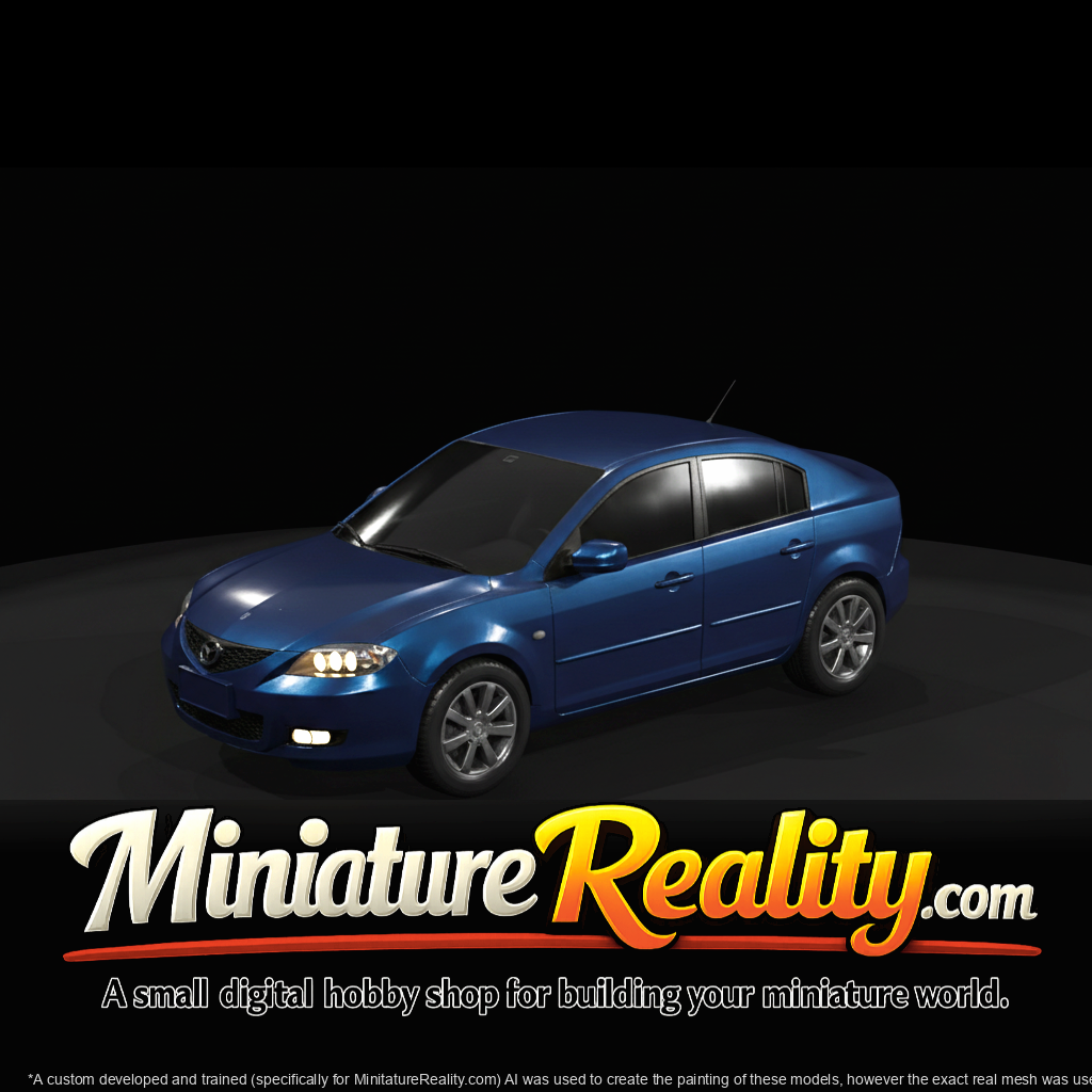 2005 Mazda 3 Sedan miniature, three-quarter view