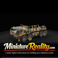 Oshkosh M977 8x8 Cargo Truck miniature, three-quarter view — thumbnail 3