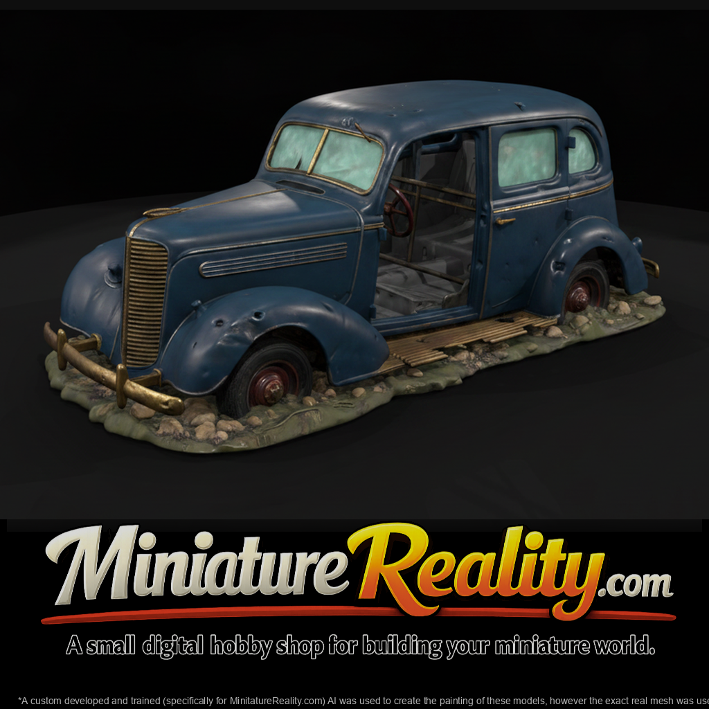 Abandoned 1930s Sedan Wreck