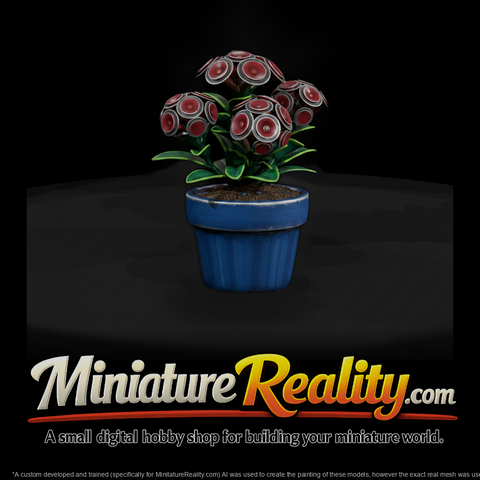 Stylized Tech Speaker Bloom Potted 3D Model Mwpcv0