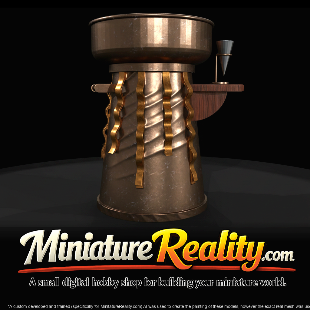 Cotton Candy Machine miniature, three-quarter view