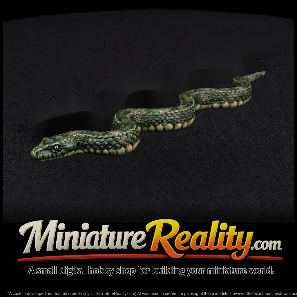 Coiled Snake Figurine — & Railway Scenery