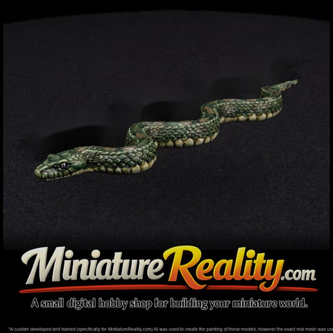 Coiled Snake Figurine — & Railway Scenery