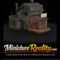 Old Garage Model Building, three-quarter view — thumbnail 1