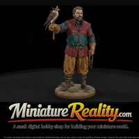 Renaissance Falconer with Hooded Hawk — thumbnail 1