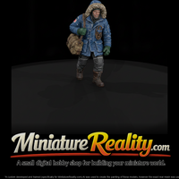 Snowbound Outpost Doctor Alternate Pose miniature, three-quarter view — thumbnail 1