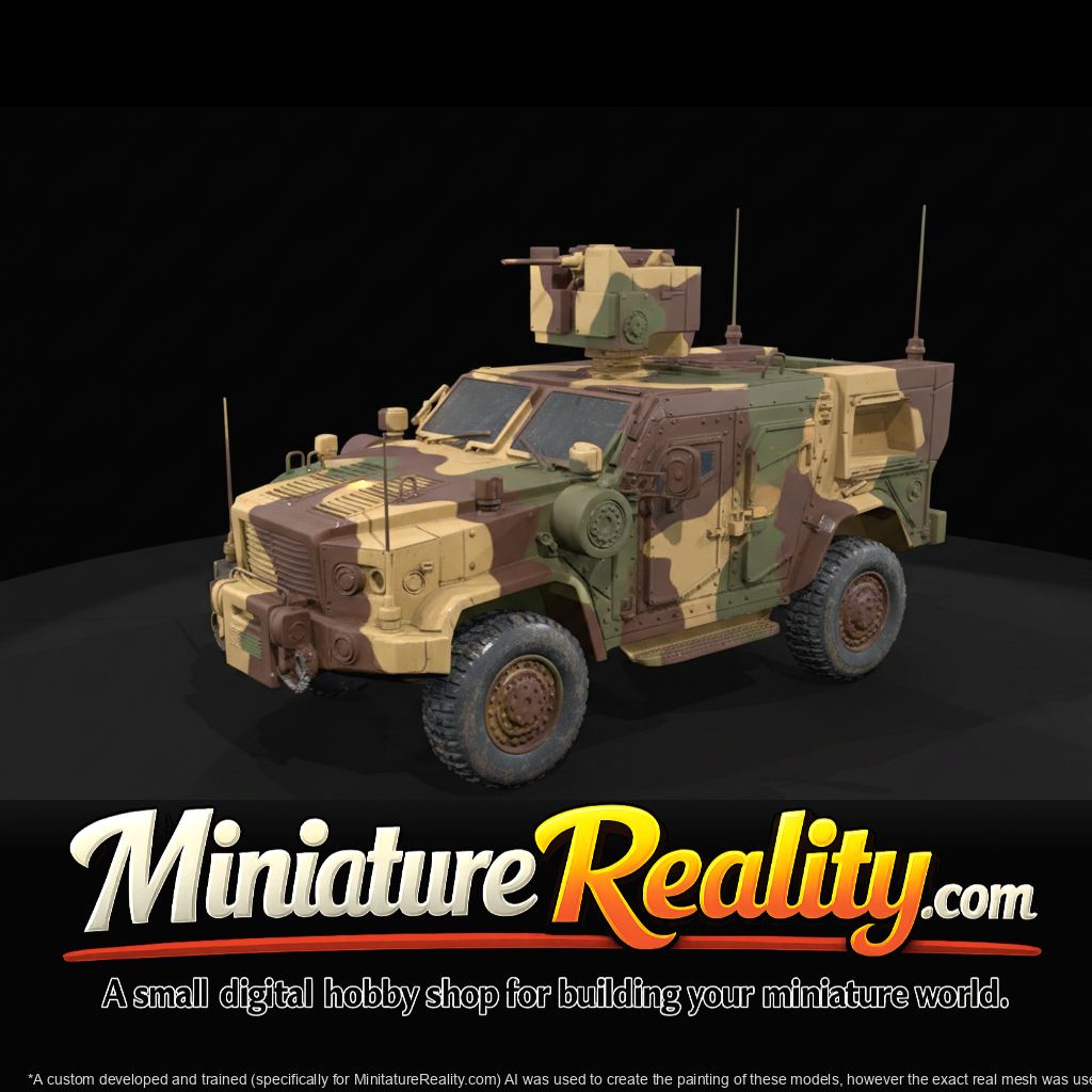 Oshkosh L-ATV Heavy Guns Carrier miniature, three-quarter view