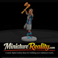 Cheering Sports Fan with a Foam Axe — thumbnail 1