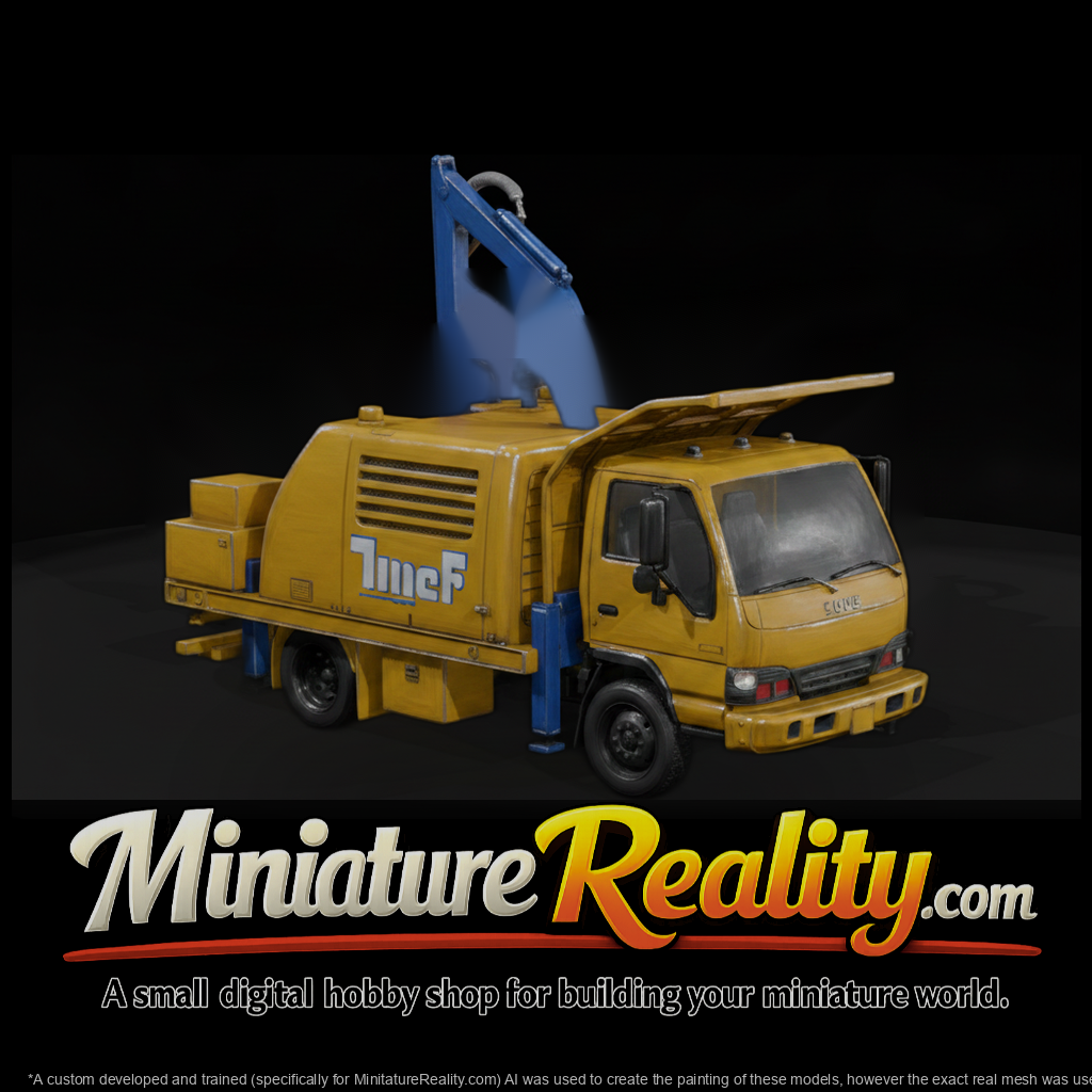 Roadside Boom Truck miniature, three-quarter view