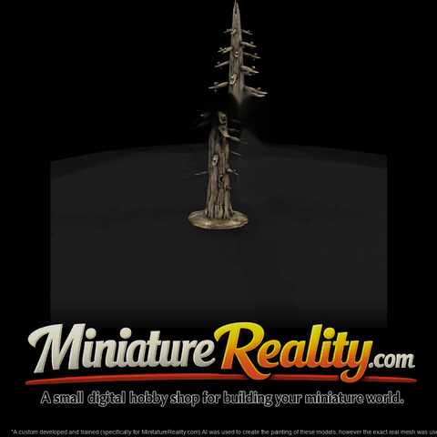 Stylized Dead Pine Tree