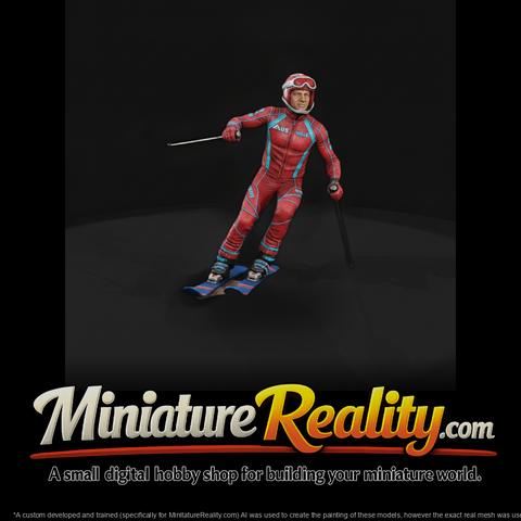 Downhill Slalom Ski Racer