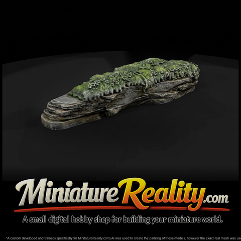 Mossy Layered Rocky Terrain Base
