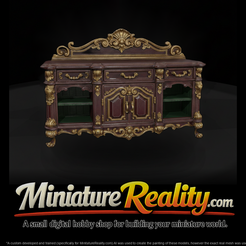 Ornate Victorian Sideboard Buffet
