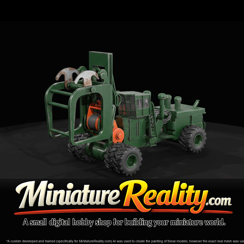 Leturno Loader miniature, three-quarter view