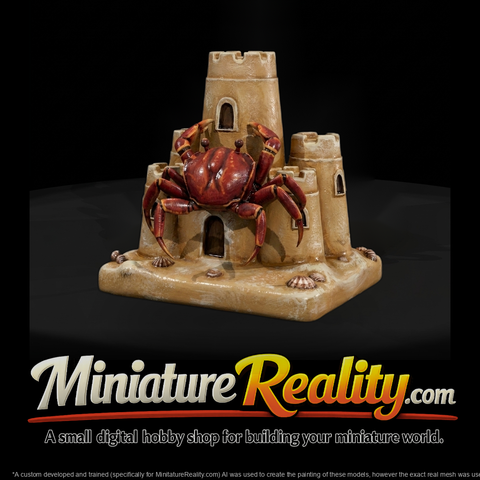 Stylized Crab Sandcastle