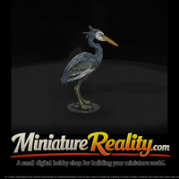 Mire Wade Heron Beast miniature, three-quarter view — thumbnail 1