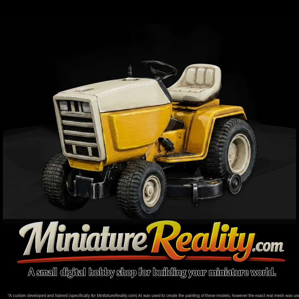cub-cadet-582-riding-mower-ho-scale-diorama-miniature-691341