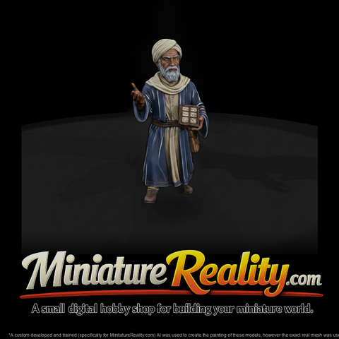 Hist 0076 Historical Al Khwarizmi Miniature Figure