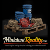 Industrial Pallet Kit with Buckets, Coils & Toolbox miniature, three-quarter view — thumbnail 2