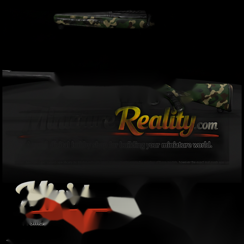 Camo Bolt-Action Hunting Rifle