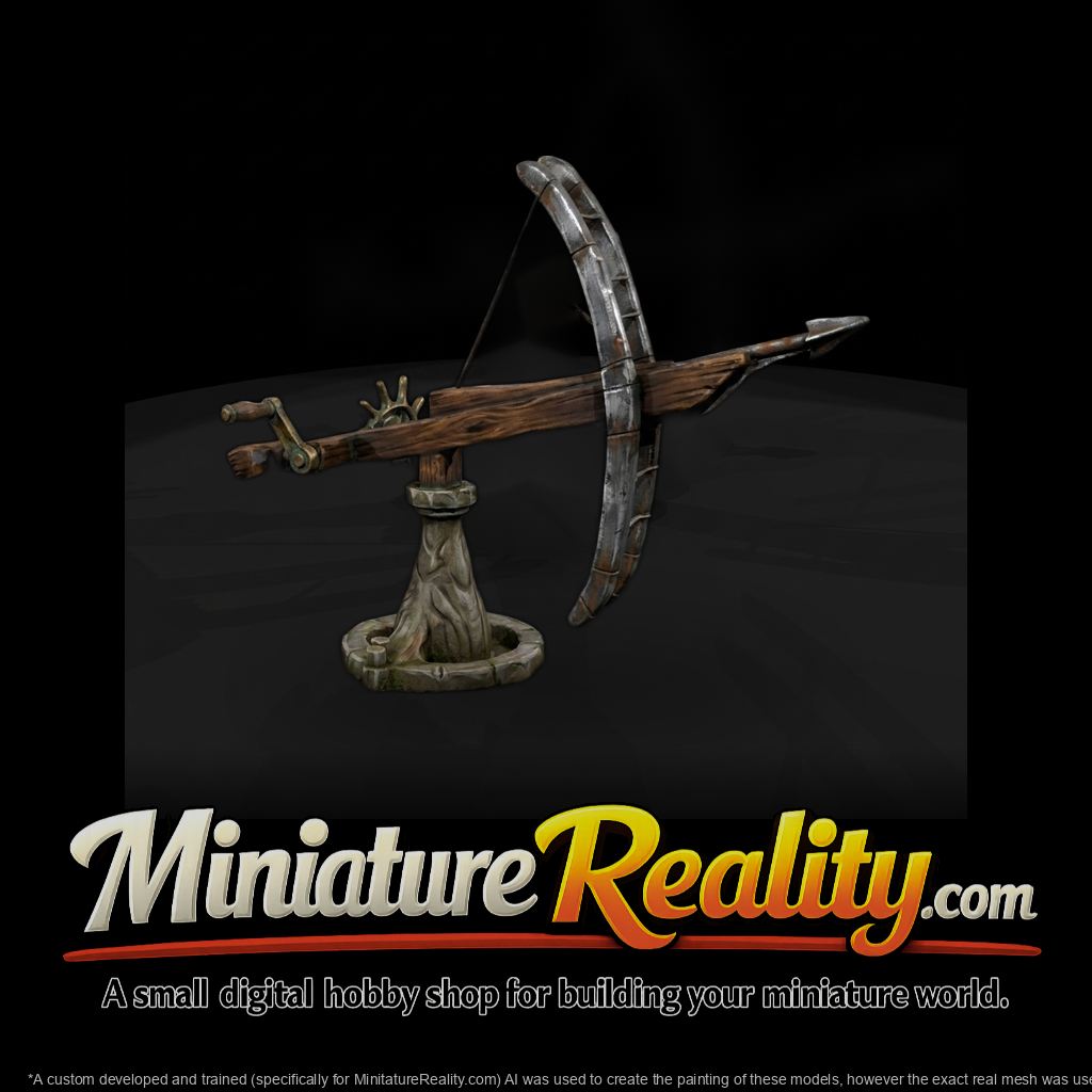 Stylized Mounted Fantasy Crossbow