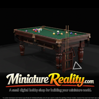 Western Saloon Pool Table miniature, three-quarter view — thumbnail 3