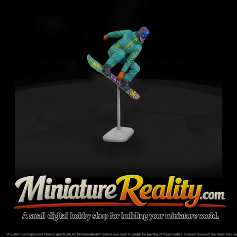 Poparc 0304 Snowboard Halfpipe Rider Alternate Pos