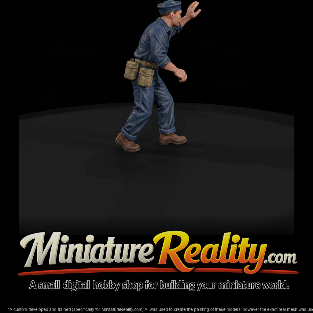 WW2 NAVY 078 wwii-u-s-navy-ship-mechanic-figure, three-quarter view