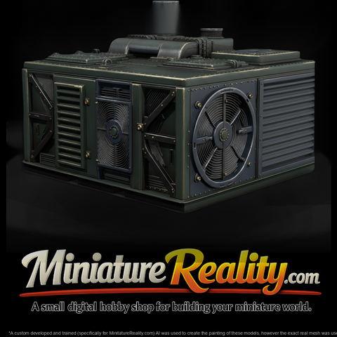 Rugged Industrial Tactical Hvac Unit 3D Model 9Bev