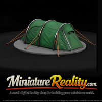 Green Tunnel Camping Tent with Guy Lines — thumbnail 1