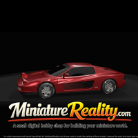 1986 Ferrari Testarossa miniature, three-quarter view — thumbnail 3