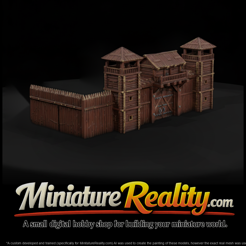 Mil 008 Wild West Fort Fort Main Gate