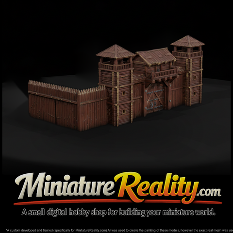 Mil 008 Wild West Fort Fort Main Gate