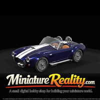 1965 AC Shelby Cobra 427 miniature, three-quarter view — thumbnail 4