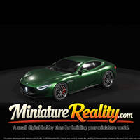 Maserati Alfieri Concept miniature, three-quarter view — thumbnail 3