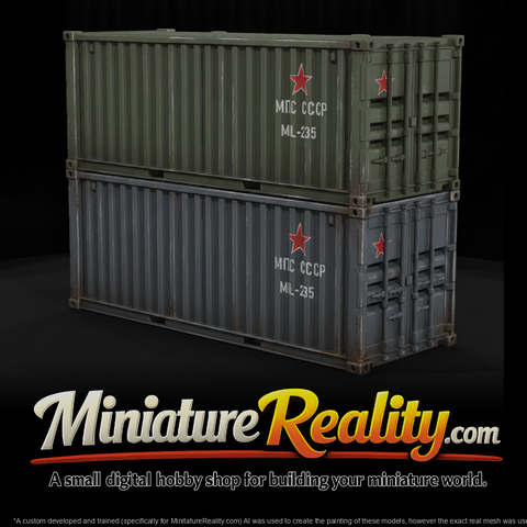 Stacked ISO Shipping Containers