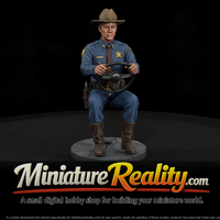 1950s Rural Deputy Seated at the Wheel — thumbnail 1