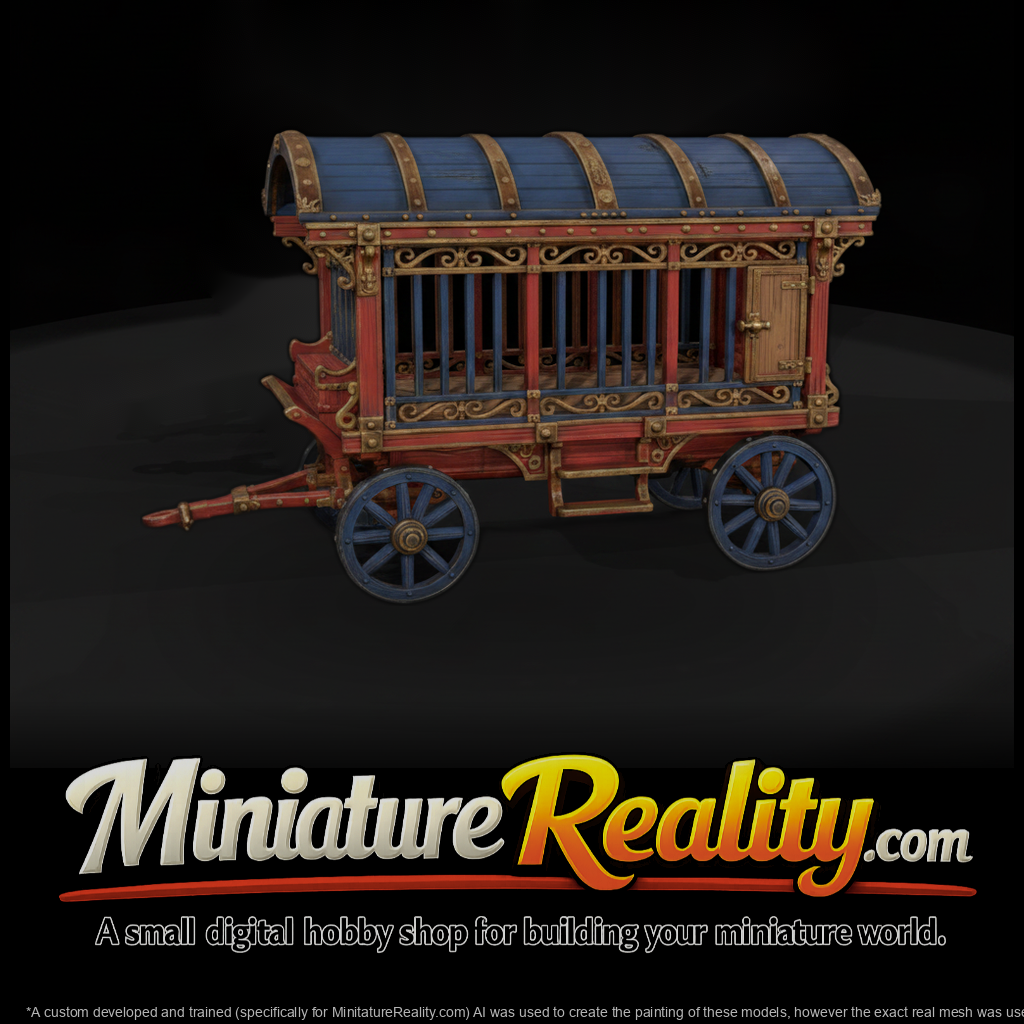Cir 190 Prop Circus Cage Wagon