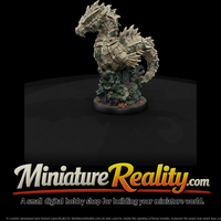Tide Bone Seahorse Beast miniature, three-quarter view — thumbnail 1