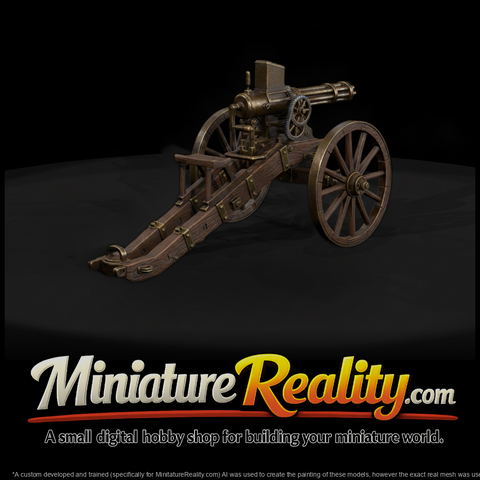 Mil 067 Wild West Fort Gatling Gun