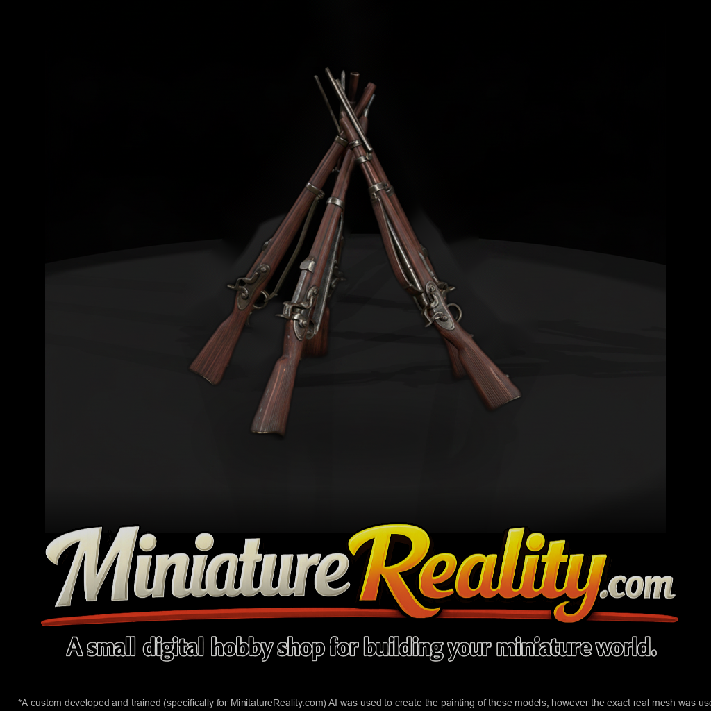 Mil 040 Civil War Stacked Muskets