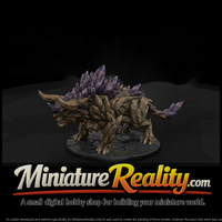 Quartz Spire Crystal Beast miniature, three-quarter view — thumbnail 1