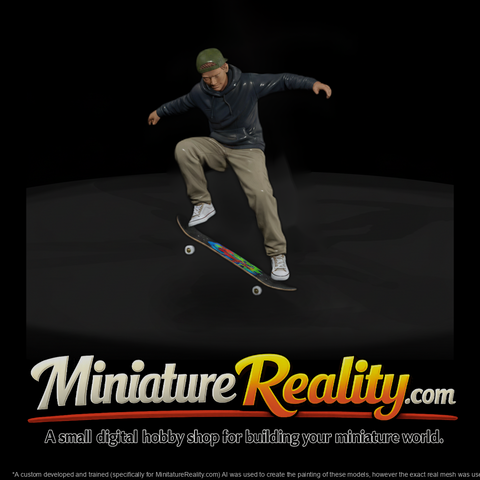 Poparc 0303 Skateboard Street Rider Alternate Pose