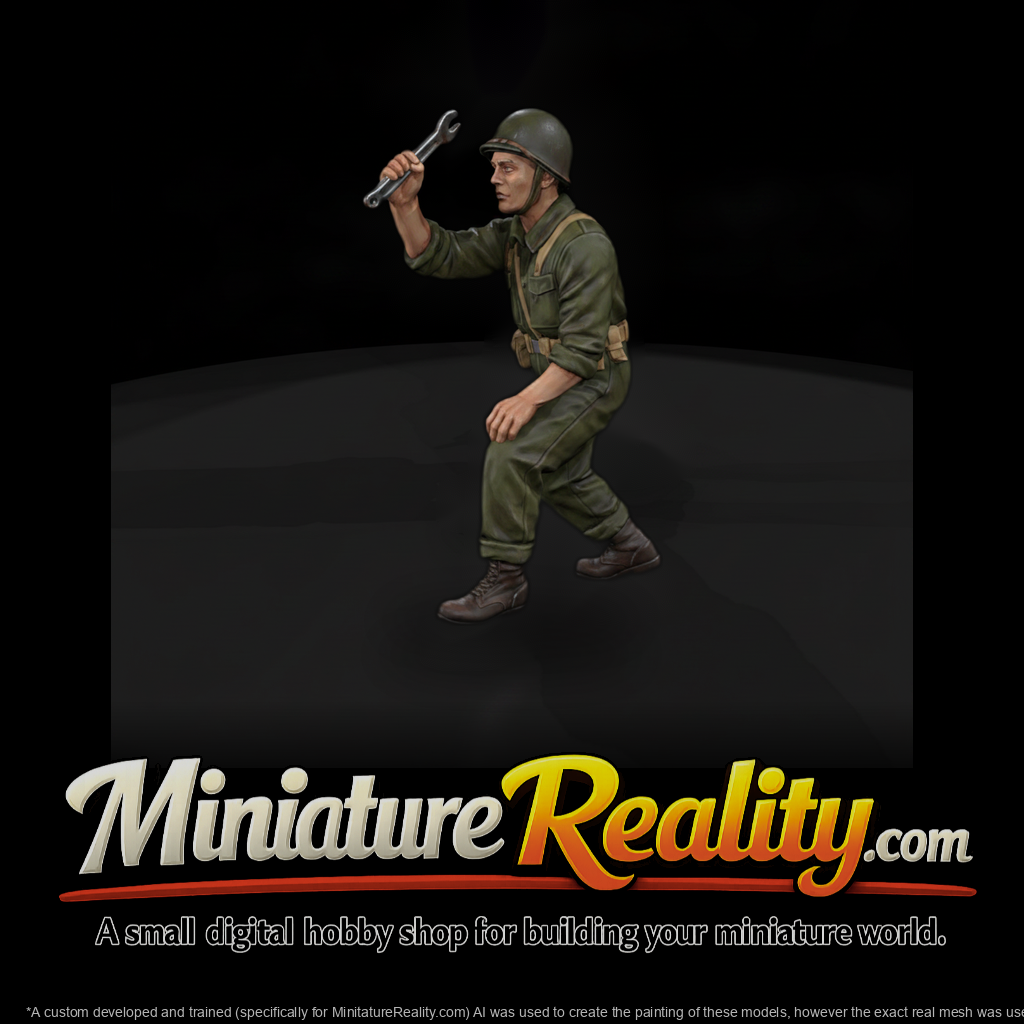 Ww2 Army 075 Wwii U S Army Mechanic Figure