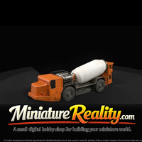 Concrete Agitator Truck miniature, three-quarter view — thumbnail 3