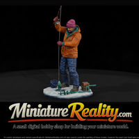 Ice Fisherman Setting the Hook — thumbnail 1