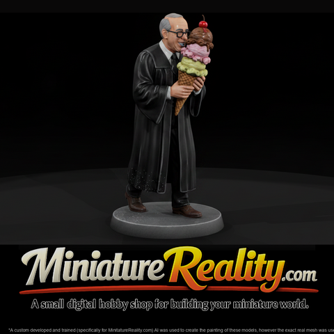 Robed Minister with Oversized Ice Cream Cone